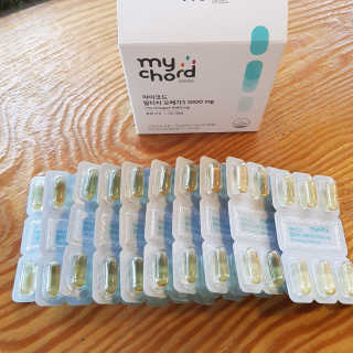 JW중외제약 마이코드 알티지 오메가3 1000 mg — 5점을 준 리뷰어가 2020년 8월 올린 사용 사진