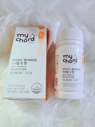 JW중외제약 마이코드 멀티비타민미네랄 포 맨 — 5점을 준 리뷰어가 2020년 9월 올린 사용 사진