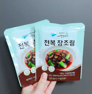 바다는다웰빙이다 완도사랑 전복죽 250g - 2팩 + 전복장조림 2팩 — 5점을 준 리뷰어가 2020년 10월 올린 사용 사진