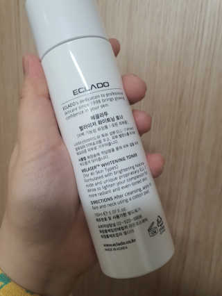 ECLADO 에끌라두 멜라이져 화이트닝 토너 — 5점을 준 리뷰어가 2020년 10월 올린 사용 사진