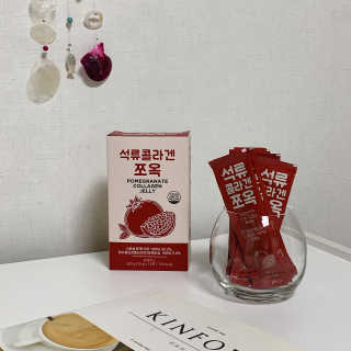 조은약초 석류콜라겐 석류즙 석류쪼옥 젤리 스틱 15포 x 20g — 5점을 준 리뷰어가 2020년 8월 올린 사용 사진