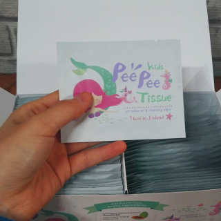 코리인제이아일랜드 키즈 피피티슈  Kids Pee Pee Tissue — 5점을 준 리뷰어가 2020년 10월 올린 사용 사진