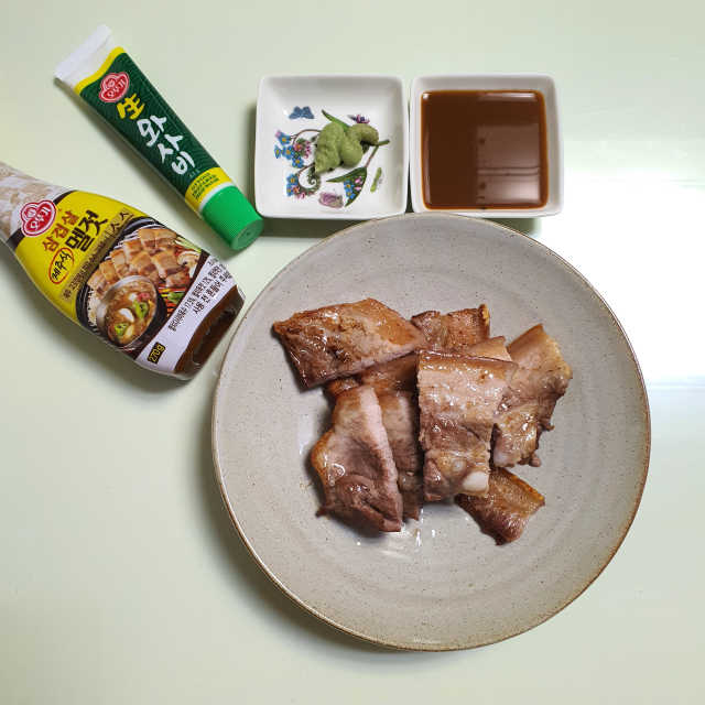 오뚜기 삼겹살 제주식 멜젓소스 리뷰 사진