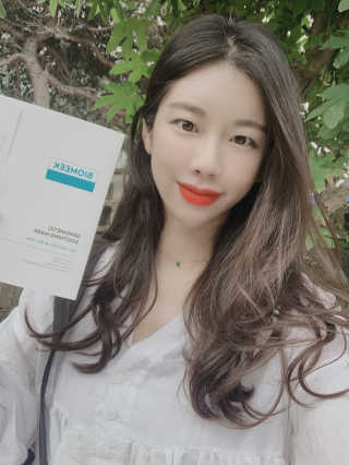 바이오믹 BIOMEEK SENSIMETIC SOOTHING MASK.S — 4.5점을 준 리뷰어가 2020년 7월 올린 사용 사진