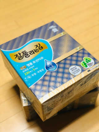 잘풀리는집 부드러운 모이스처 보습 미용 티슈 230매 — 5점을 준 리뷰어가 2020년 9월 올린 사용 사진