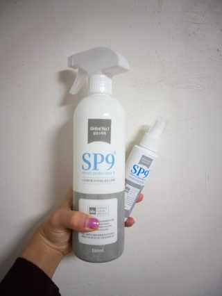 SP9 스프레이형 프리미엄 살균소독제 500ml+100ml — 3.5점을 준 리뷰어가 2020년 12월 올린 사용 사진