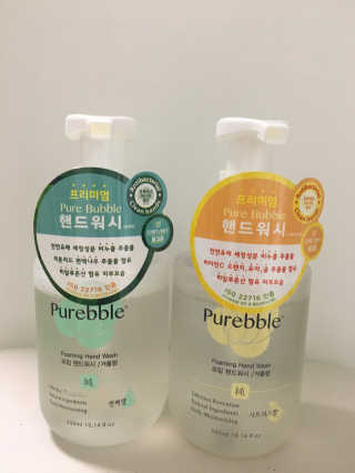 Purebble 당김없이 속촉촉_퓨어블 핸드워시 3종 [랜덤발송] — 5점을 준 리뷰어가 2020년 6월 올린 사용 사진