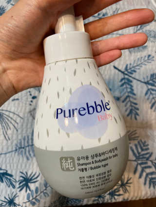 Purebble [퓨어블] 베이비 샴푸/바디워시 500ml — 5점을 준 리뷰어가 2020년 7월 올린 사용 사진