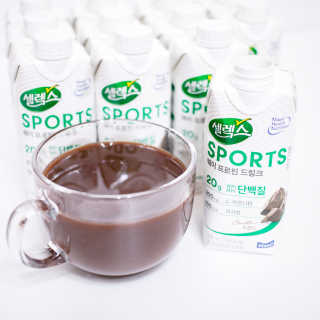 셀렉스스포츠 셀렉스 스포츠 드링크 초콜릿 _ 330ml x 12팩 — 5점을 준 리뷰어가 2020년 11월 올린 사용 사진