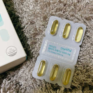 JW중외제약 마이코드 알티지 오메가3 1000 mg — 5점을 준 리뷰어가 2020년 7월 올린 사용 사진