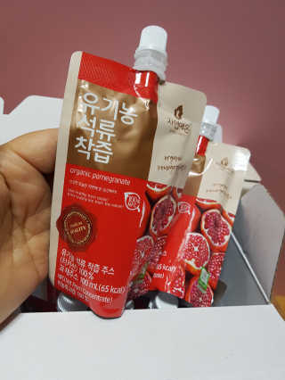 자연에온 유기농 석류 착즙 100mL 10개입 2BOX — 5점을 준 리뷰어가 2020년 11월 올린 사용 사진