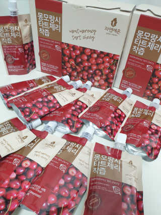 자연에온 몽모랑시 타트체리 착즙 100mL 10개입 2BOX — 5점을 준 리뷰어가 2020년 10월 올린 사용 사진