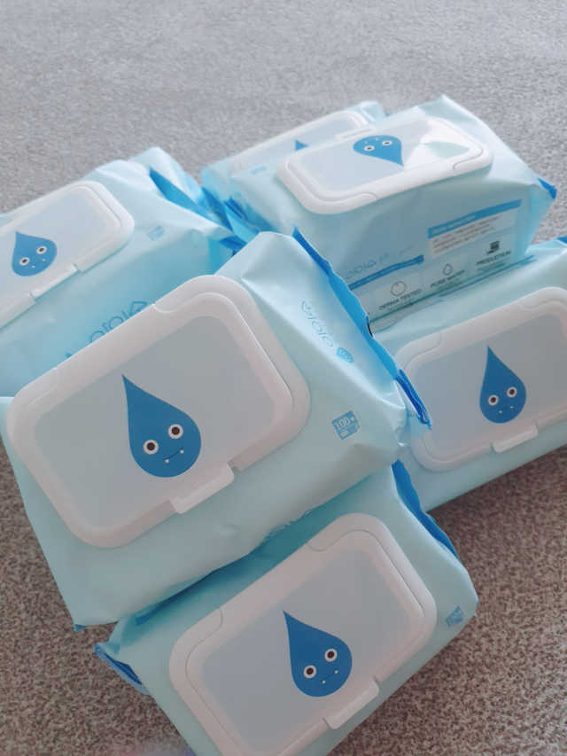 아이수 블루니 몬스터 아기 물티슈 리뷰 사진