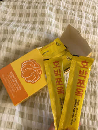 조은약초 국산 늙은 호박즙 호박쪼옥 젤리 20g x 15포 — 4점을 준 리뷰어가 2020년 9월 올린 사용 사진