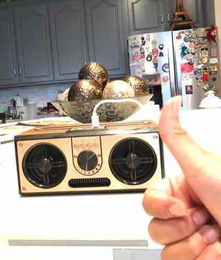 SEVIZ RETRO20W 레트로 블루투스 스피커 — 4.5점을 준 리뷰어가 2020년 6월 올린 사용 사진
