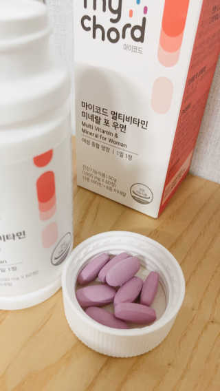 JW중외제약 마이코드 멀티비타민미네랄 포 우먼 — 5점을 준 리뷰어가 2020년 9월 올린 사용 사진