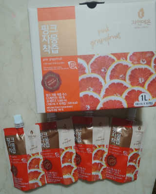 자연에온 핑크 자몽 착즙 100mL 10개입 2BOX — 5점을 준 리뷰어가 2020년 11월 올린 사용 사진