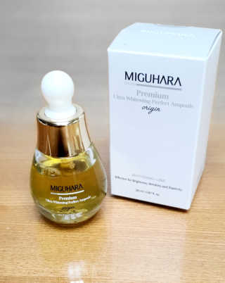 미구하라 프리미엄 울트라 화이트닝 퍼펙트 앰플 오리진  20ml — 5점을 준 리뷰어가 2020년 4월 올린 사용 사진