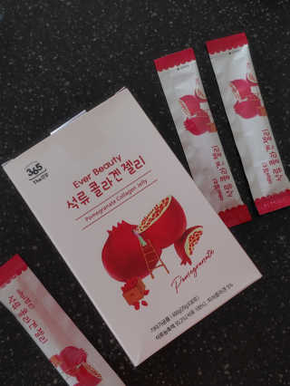 365더건강 에버뷰티 석류콜라겐 젤리 — 5점을 준 리뷰어가 2020년 8월 올린 사용 사진