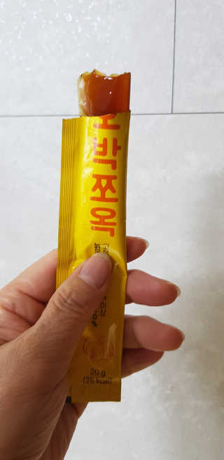 조은약초 국산 늙은 호박즙 호박쪼옥 젤리 20g x 15포 — 5점을 준 리뷰어가 2020년 7월 올린 사용 사진