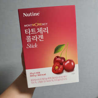 뉴틴 타트체리 콜라겐 스틱 20g X 30포 — 4점을 준 리뷰어가 2020년 7월 올린 사용 사진