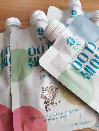 [꾸콤] 참참 OOTD쉐이크 고단백 일주일세트 50g x 5 — 5점을 준 리뷰어가 2020년 11월 올린 사용 사진
