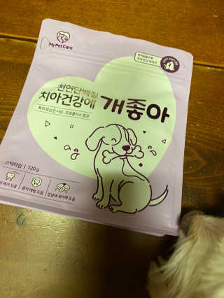 My Pet Care 천연단백질 치아건강에 개좋아 — 5점을 준 리뷰어가 2020년 11월 올린 사용 사진