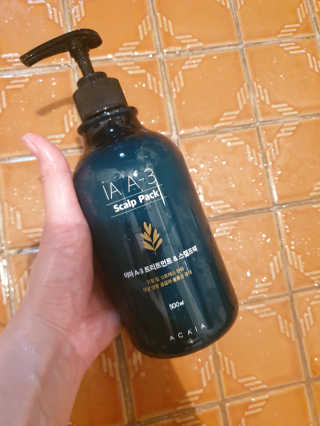 아카이아 이아 A3 헤어스캘프팩 500ml — 5점을 준 리뷰어가 2020년 6월 올린 사용 사진