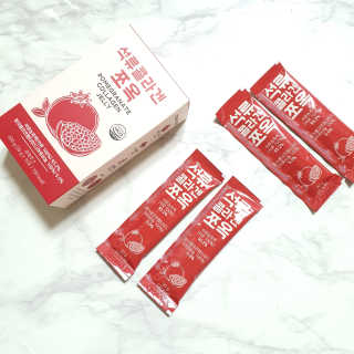 조은약초 석류콜라겐 석류즙 석류쪼옥 젤리 스틱 15포 x 20g — 5점을 준 리뷰어가 2020년 7월 올린 사용 사진