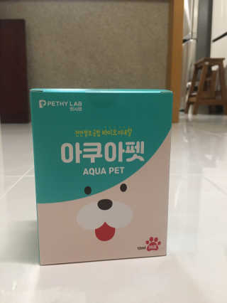 펫시랩 반려견용 액상 프리바이오틱스 아쿠아펫 — 4점을 준 리뷰어가 2020년 12월 올린 사용 사진