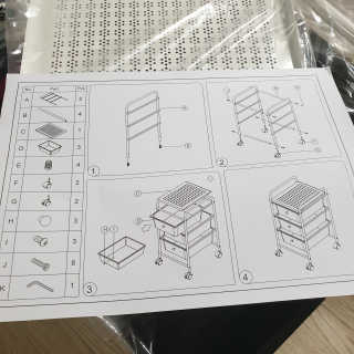 바네스데코 3단 이동식 트롤리 수납함 정리함 — 3.5점을 준 리뷰어가 2020년 5월 올린 사용 사진