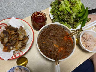 [해주냉면] 신천맛집 매운 비빔냉면 2인분 + 무절임 — 4점을 준 리뷰어가 2020년 5월 올린 사용 사진