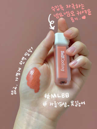 셀프코딩 코드 크러쉬 매트 리퀴드 립스틱+스티커 세트 — 5점을 준 리뷰어가 2020년 9월 올린 사용 사진