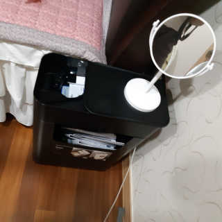창신리빙 [프랑코 사이드테이블 수납함] 똑똑한 정리 수납 — 4점을 준 리뷰어가 2020년 6월 올린 사용 사진