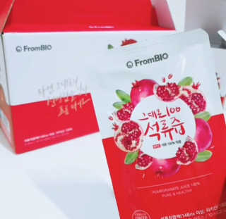 프롬바이오 오직 석류만 [그대로100 석류즙] 하루 1포로 건강하게 — 5점을 준 리뷰어가 2020년 8월 올린 사용 사진