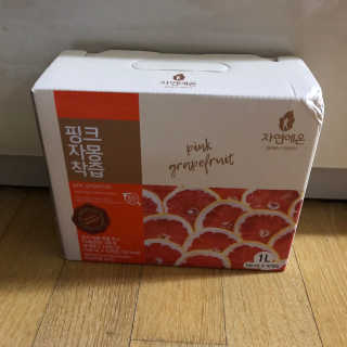 자연에온 핑크 자몽 착즙 100mL 10개입 2BOX — 5점을 준 리뷰어가 2020년 11월 올린 사용 사진