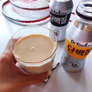 닥터유드링크 단백질 초코맛 and 바나나맛 — 5점을 준 리뷰어가 2020년 8월 올린 사용 사진