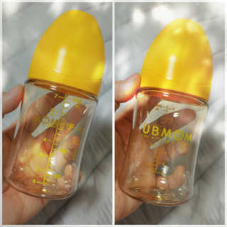 유비맘 PPSU 젖병 노꼭지_200ml_컬러 랜덤 발송 — 5점을 준 리뷰어가 2020년 10월 올린 사용 사진