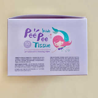 코리인제이아일랜드 키즈 피피티슈  Kids Pee Pee Tissue — 5점을 준 리뷰어가 2020년 11월 올린 사용 사진