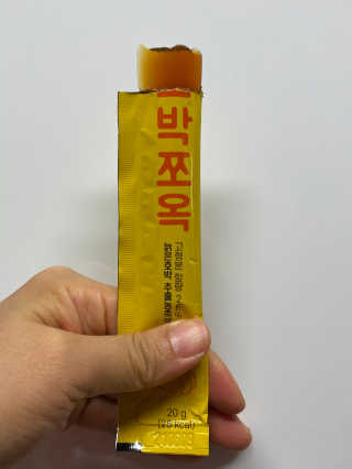 조은약초 국산 늙은 호박즙 호박쪼옥 젤리 20g x 15포 — 5점을 준 리뷰어가 2020년 7월 올린 사용 사진