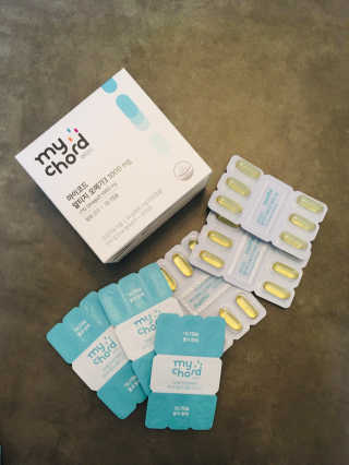 JW중외제약 마이코드 알티지 오메가3 1000 mg — 4점을 준 리뷰어가 2020년 10월 올린 사용 사진