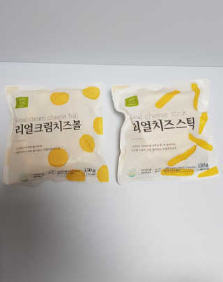 가치식탁 리얼치즈스틱, 리얼크림치즈볼 — 5점을 준 리뷰어가 2020년 11월 올린 사용 사진