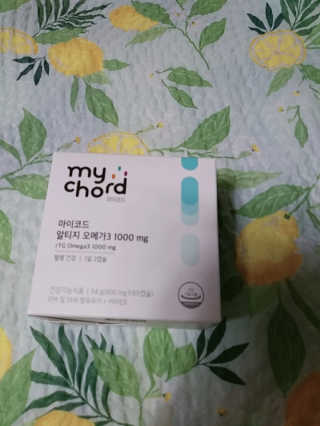 JW중외제약 마이코드 알티지 오메가3 1000 mg — 5점을 준 리뷰어가 2020년 8월 올린 사용 사진