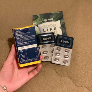 조은약초 꿀잠큐어 제주 감태추출물 감태정 600mg — 5점을 준 리뷰어가 2020년 5월 올린 사용 사진