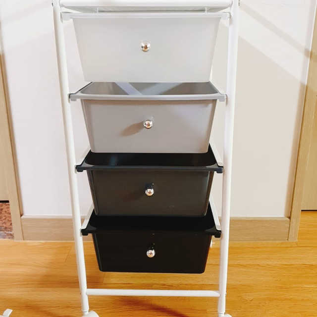 DIY 다용도 이동식 4단 수납 트롤리 서랍장 리뷰 사진