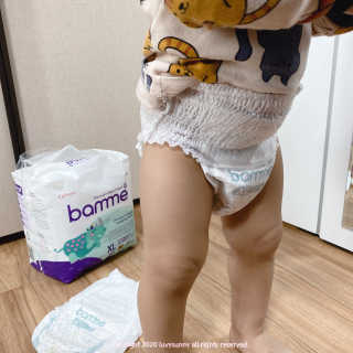 오브맘 밤 프리미엄 아기 기저귀 팬티형 밴드형 — 5점을 준 리뷰어가 2020년 12월 올린 사용 사진
