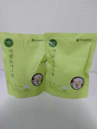 한촌몰 설렁탕집 가마솥 도가니탕 350g x 2팩 — 5점을 준 리뷰어가 2020년 8월 올린 사용 사진
