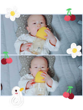 유비맘 PPSU 젖병 노꼭지_200ml_컬러 랜덤 발송 — 5점을 준 리뷰어가 2020년 10월 올린 사용 사진