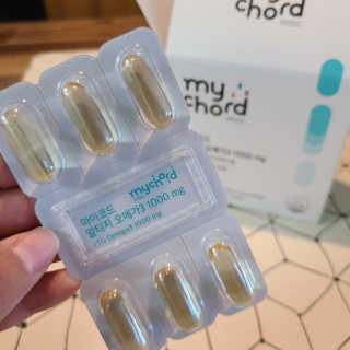 JW중외제약 마이코드 알티지 오메가3 1000 mg — 5점을 준 리뷰어가 2020년 8월 올린 사용 사진