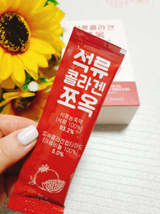조은약초 석류콜라겐 석류즙 석류쪼옥 젤리 스틱 15포 x 20g — 5점을 준 리뷰어가 2020년 7월 올린 사용 사진